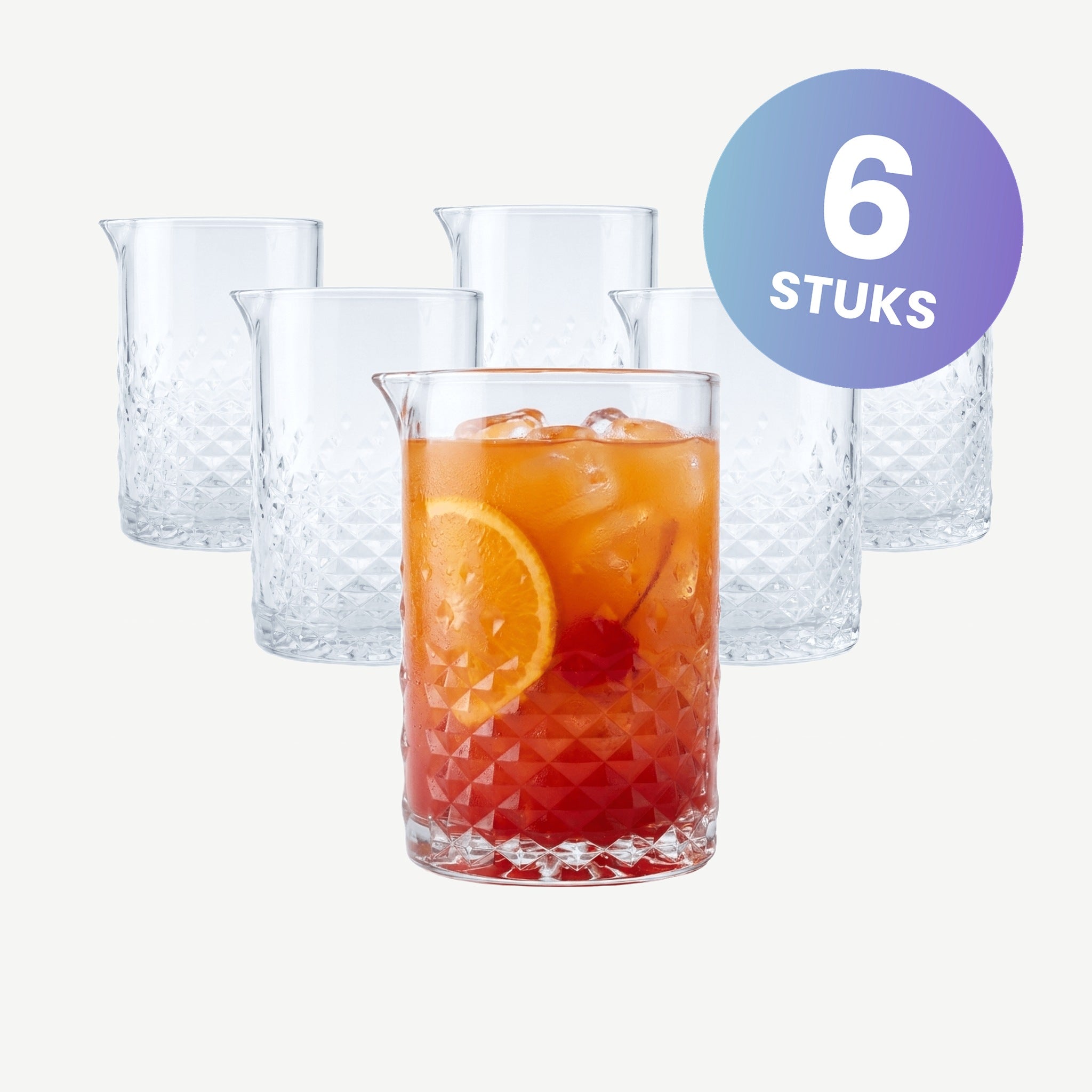 Onis Carats Mixglas 72 Cl - set van 6 glazen
