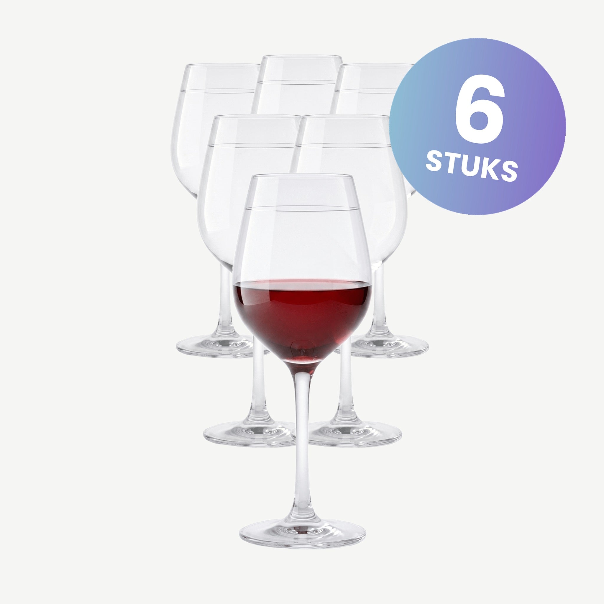 Onis Fortius Wijnglas Met Filetrand 37 Cl - set van 6 glazen
