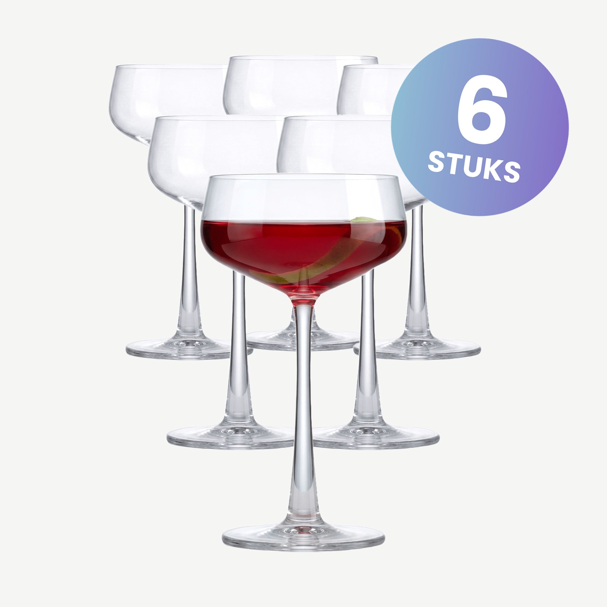 Onis Viittaa Champagnecoupes 18 Cl - set van 6 glazen