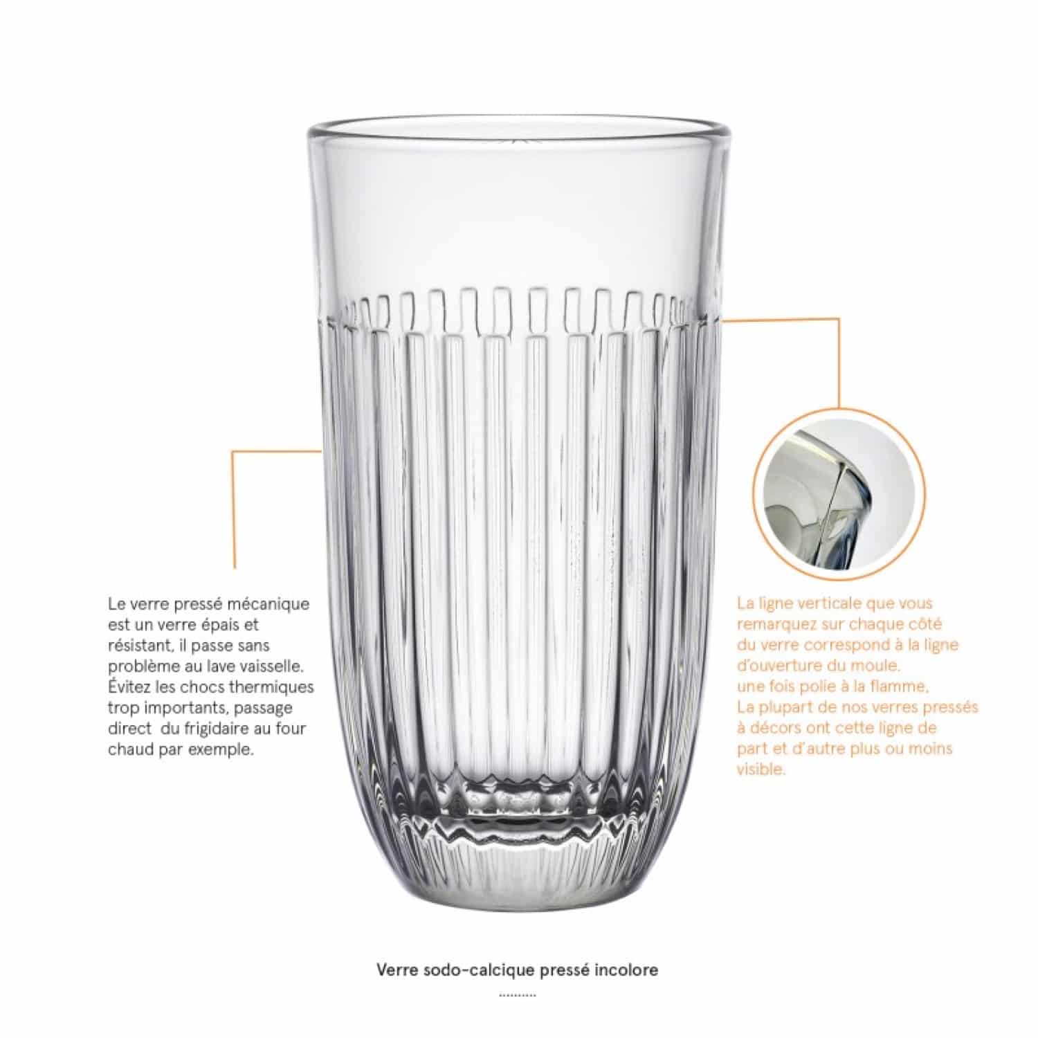 La Rochère Ouessant Latte Macchiato Glas 45 Cl - 6 Stuks - Glazen.nl