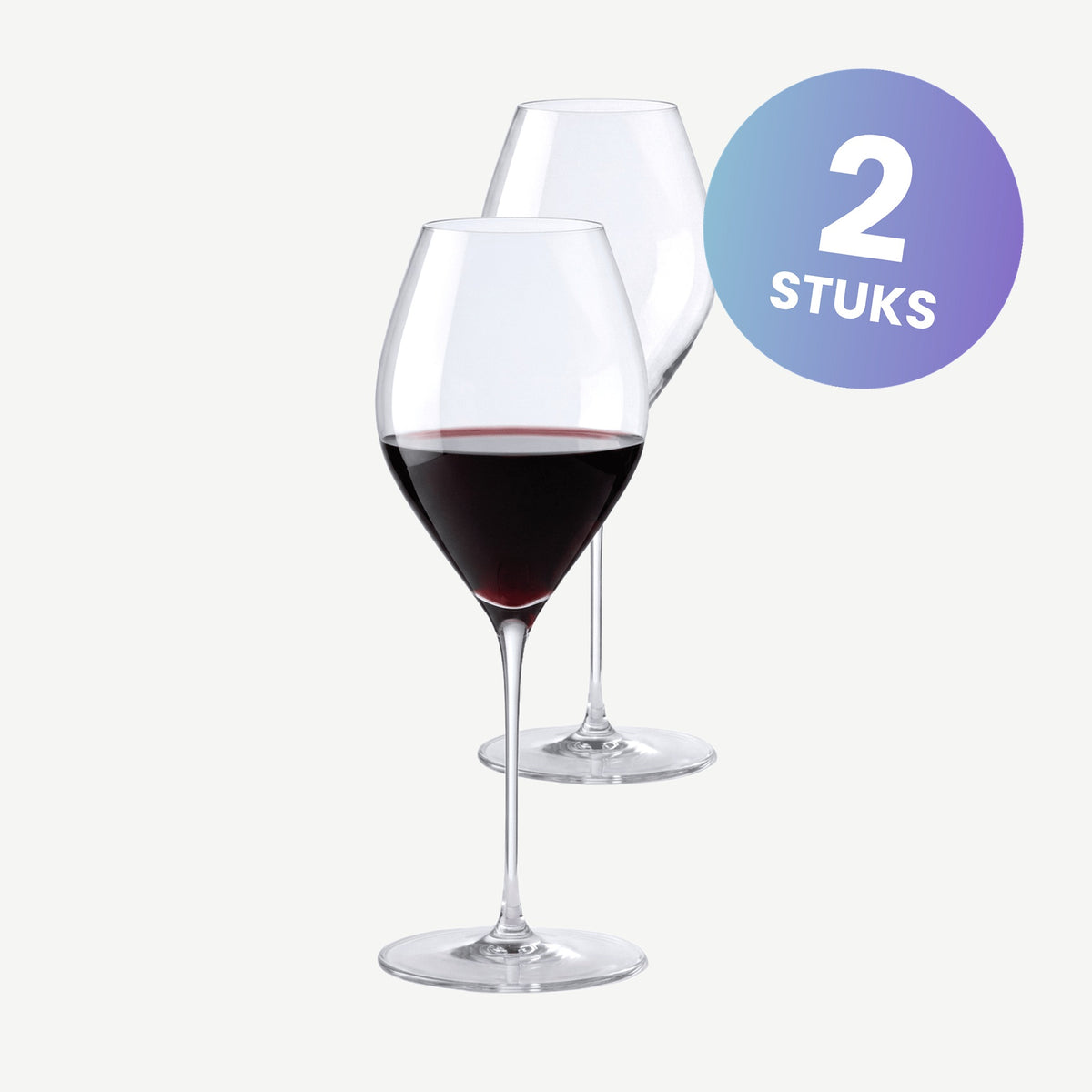 Paradox Cristalin Teseo Bordeaux Wijnglas 67 Cl Handgemaakt - set van 2 glazen