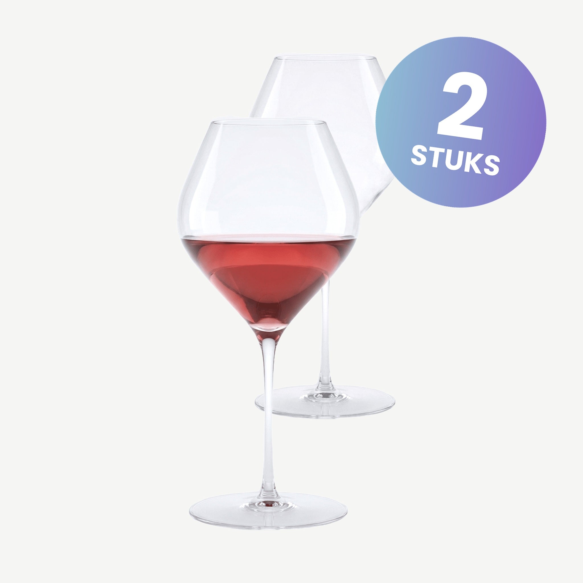 Paradox Cristalin Teseo Burgundy Wijnglas 63 Cl Handgemaakt - set van 2 glazen