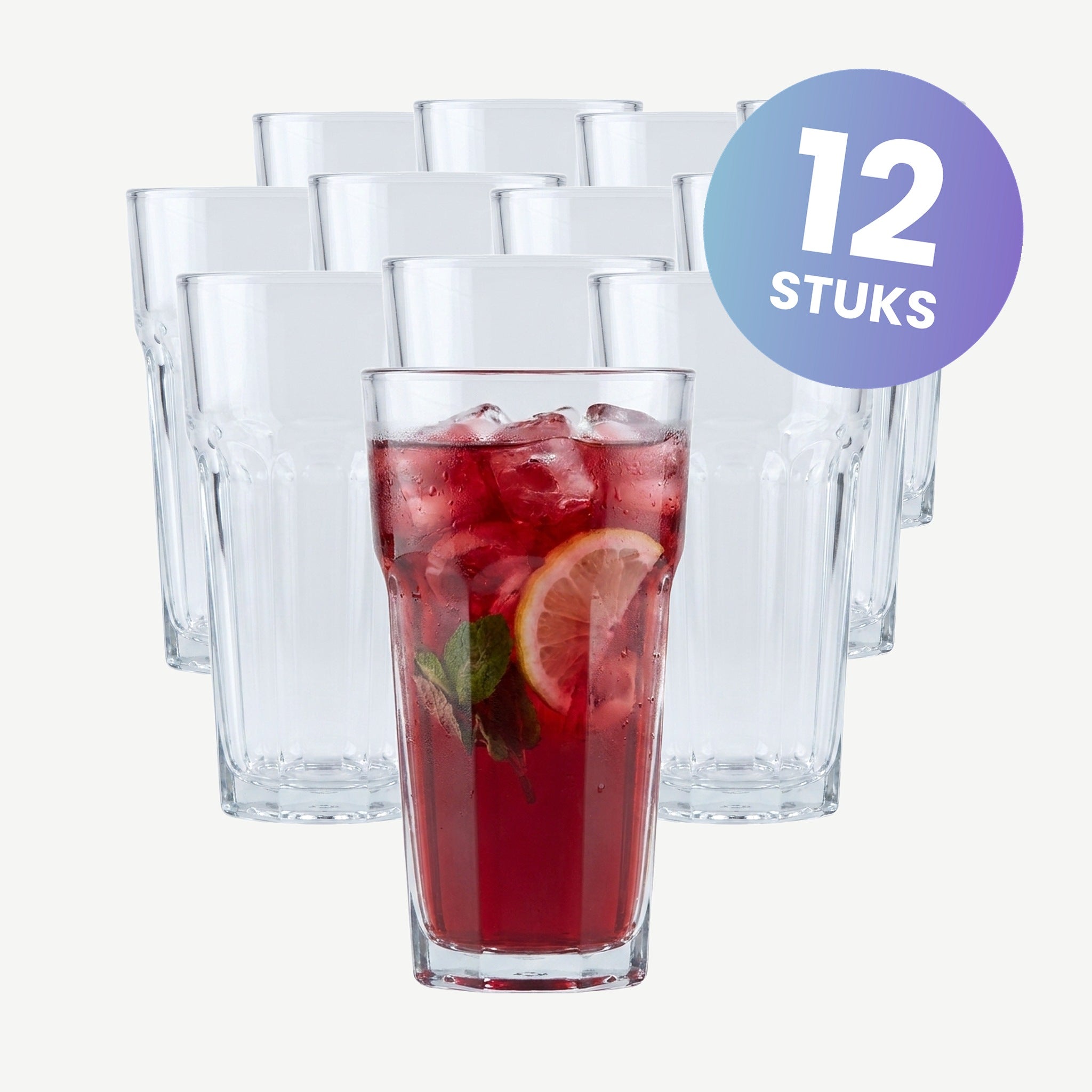 Pasabahce Casablanca Longdrinkglas 36,5 Cl - set van 12 glazen
