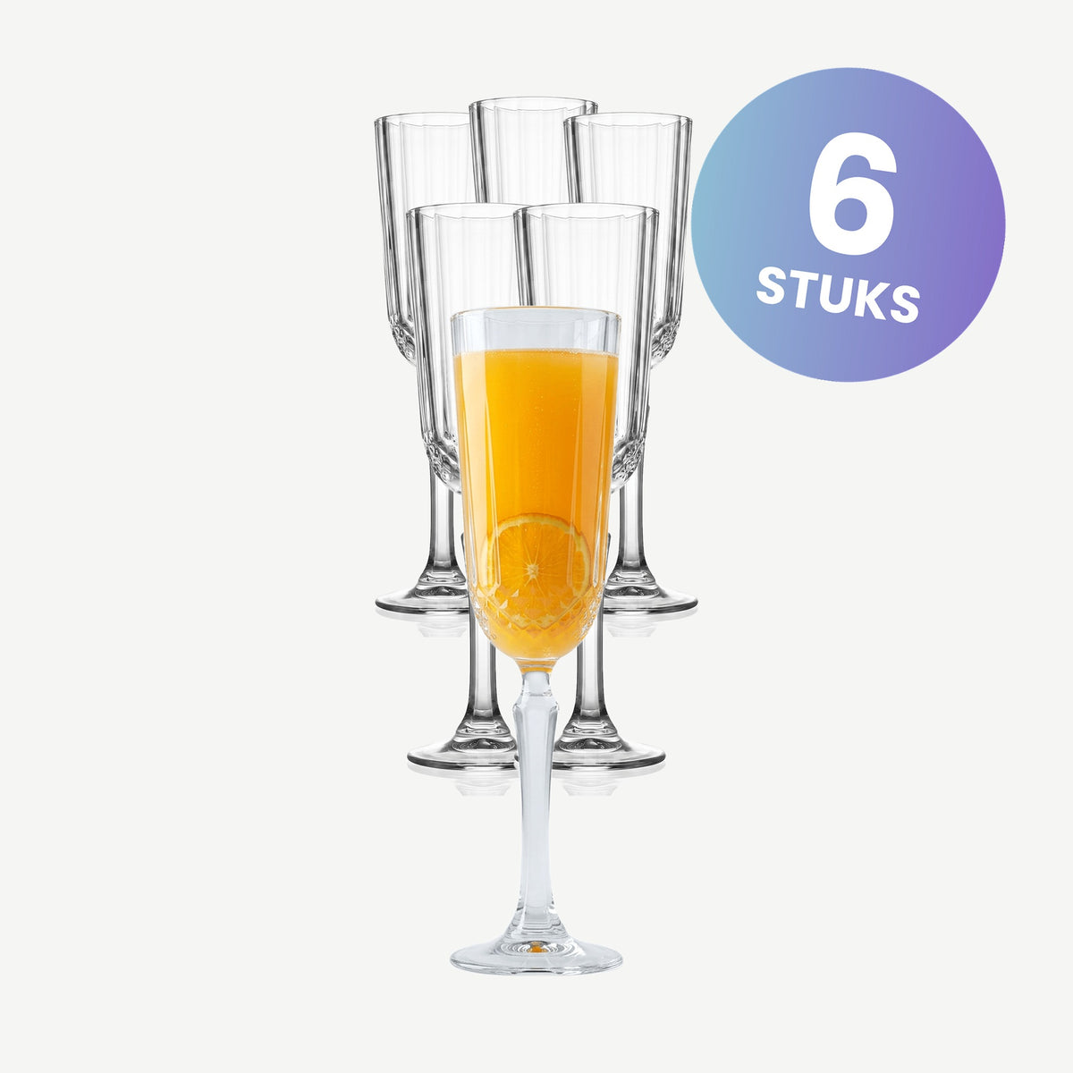 Pasabahce Diony Champagneflute 12,5 Cl - set van 6 glazen