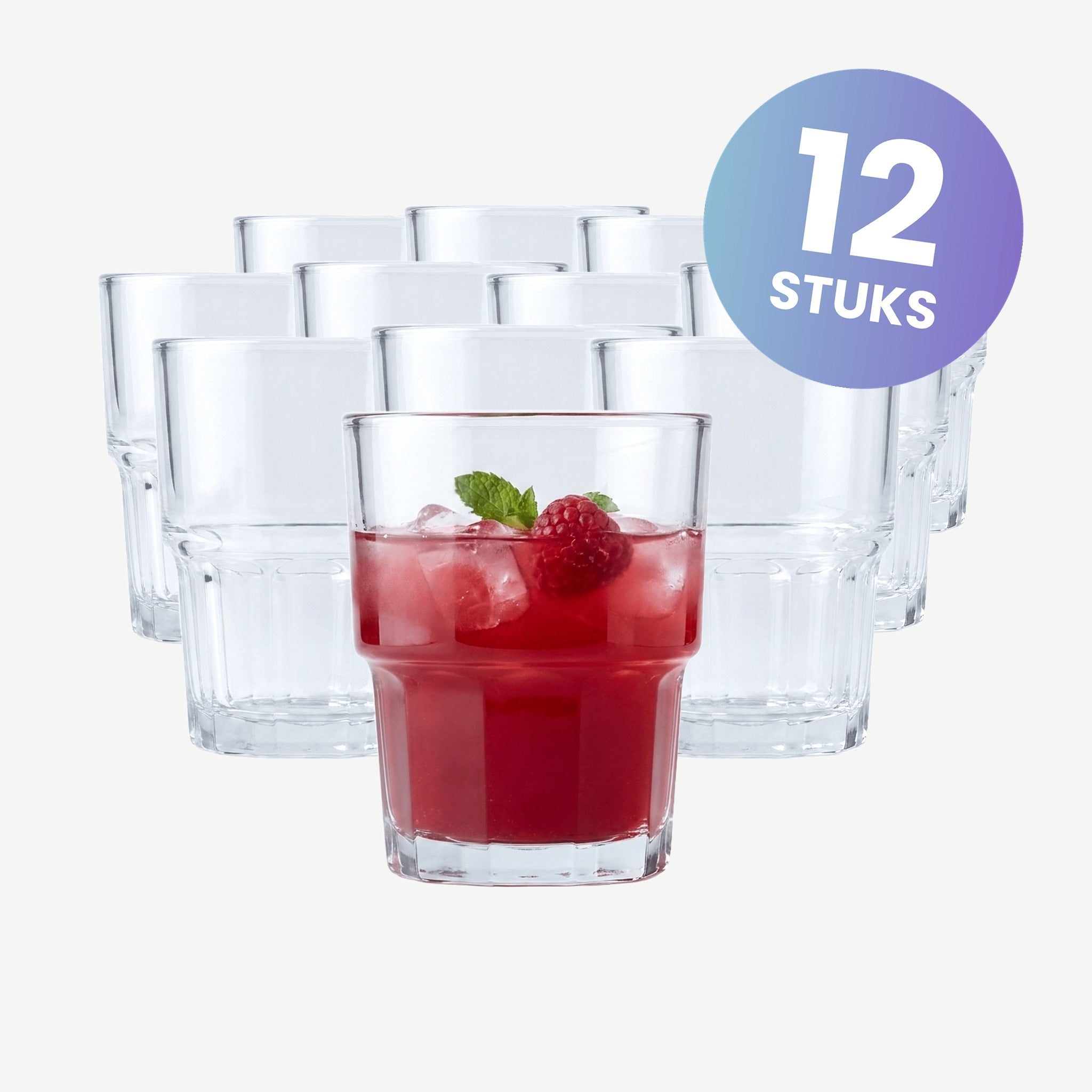 Pasabahce Next Tumbler 20 Cl - set van 12 glazen