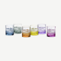 RCR Brillante Colour Tumbler 34 Cl - 6 Pieces