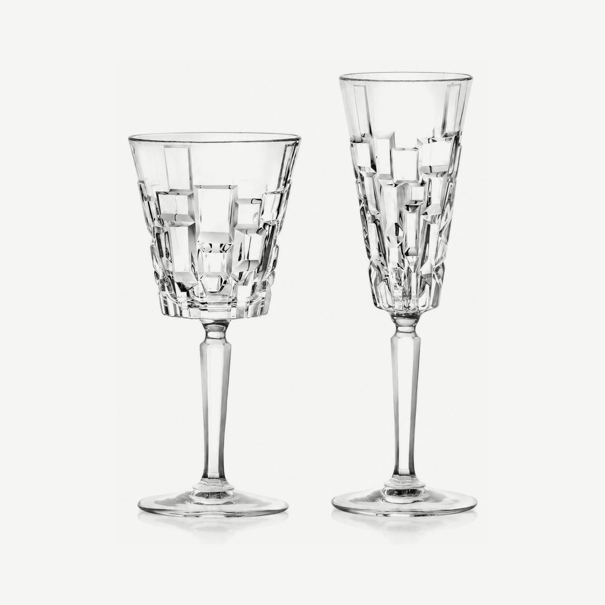 RCR Etna champagneflute en rode wijnglas
