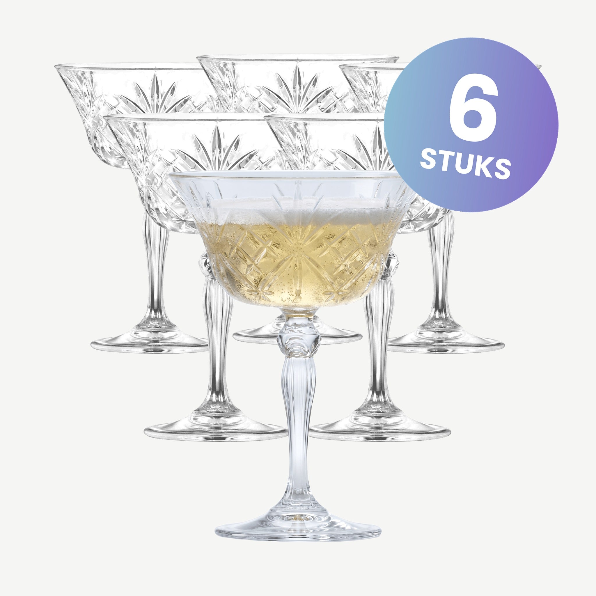 RCR Melodia Champagneglas / Coupe 26 Cl - set van 6 glazen