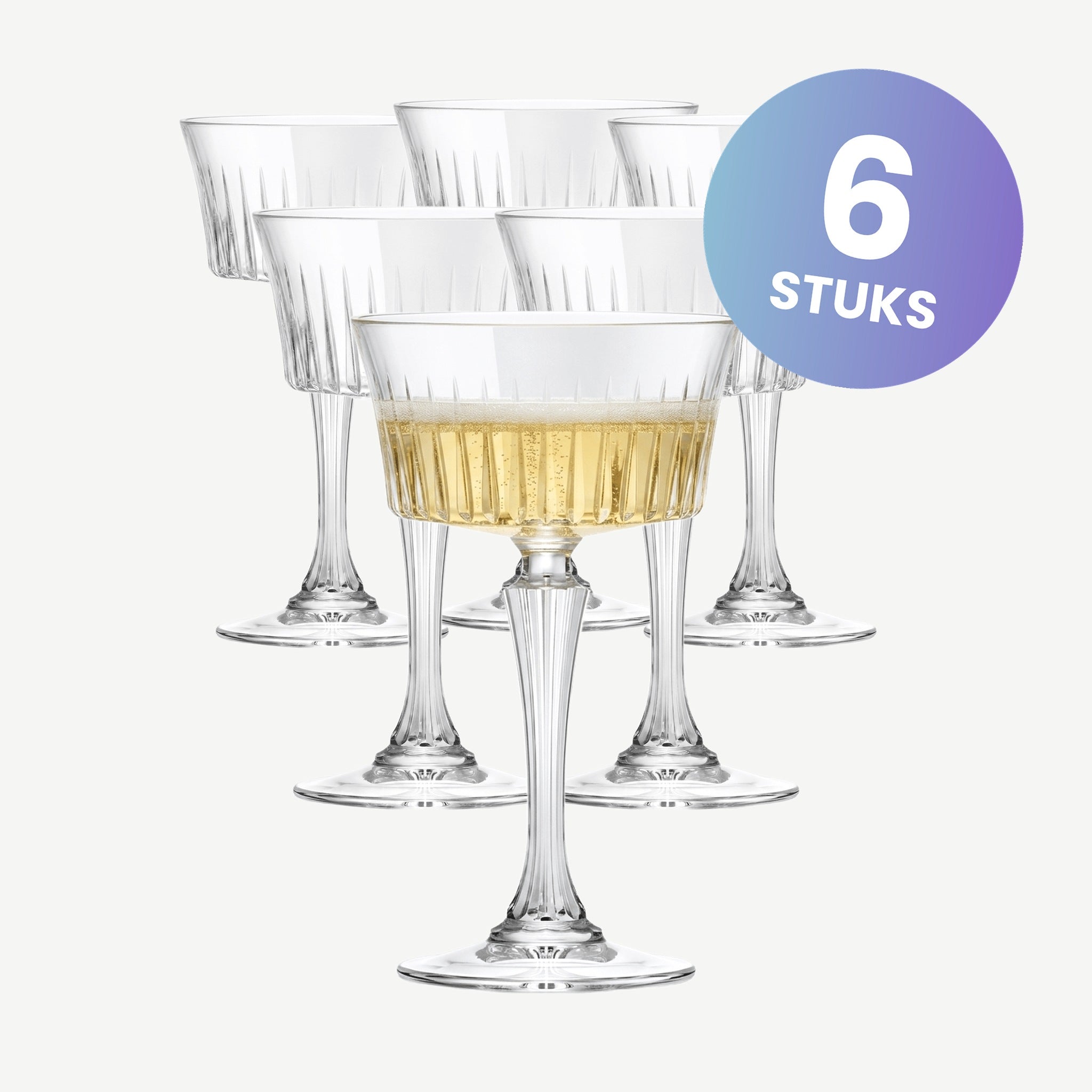 RCR Timeless Champagneglas / Coupe 26 Cl - set van 6 glazen