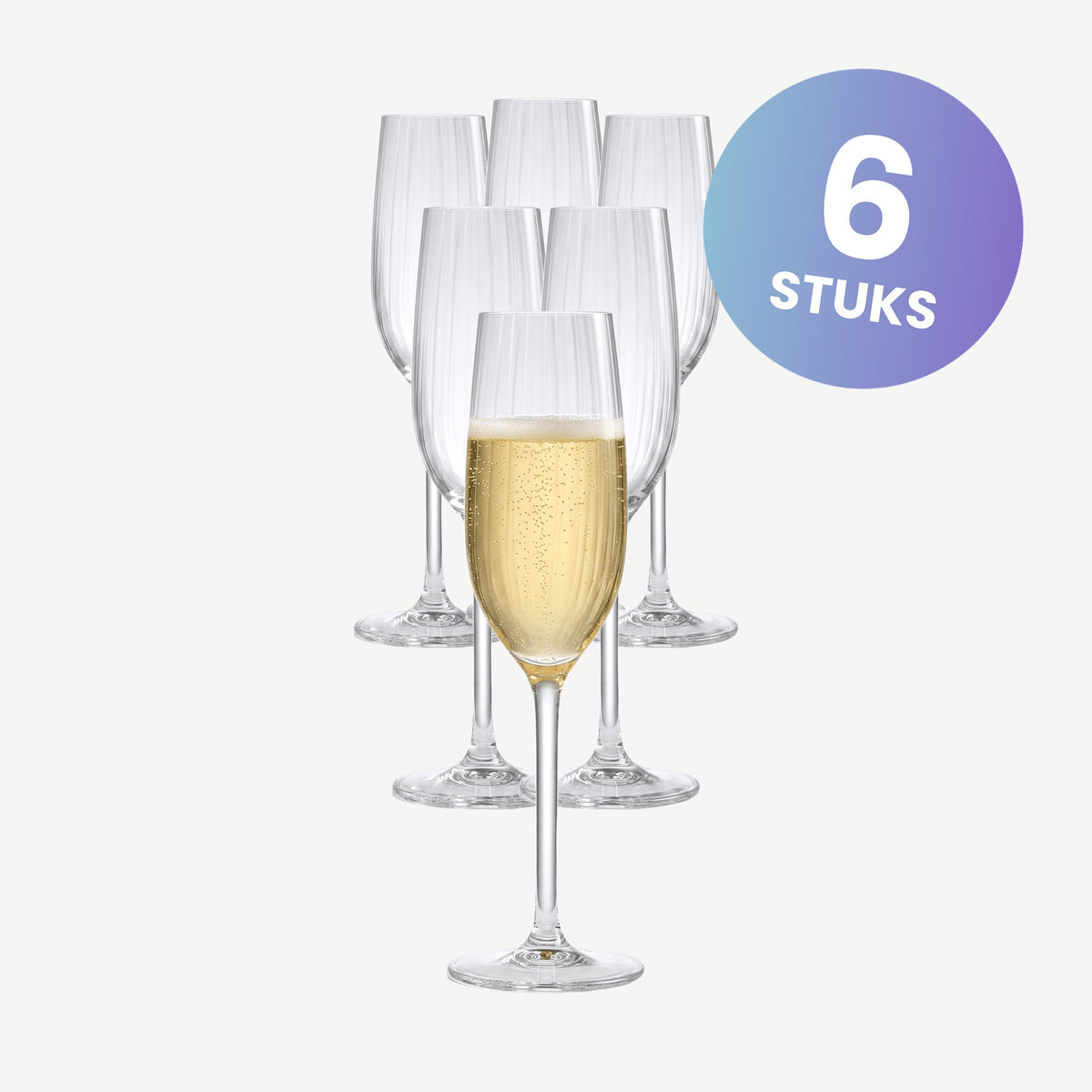 Royal Leerdam Adora Champagneglas / Flute 21 Cl - set van 6 glazen
