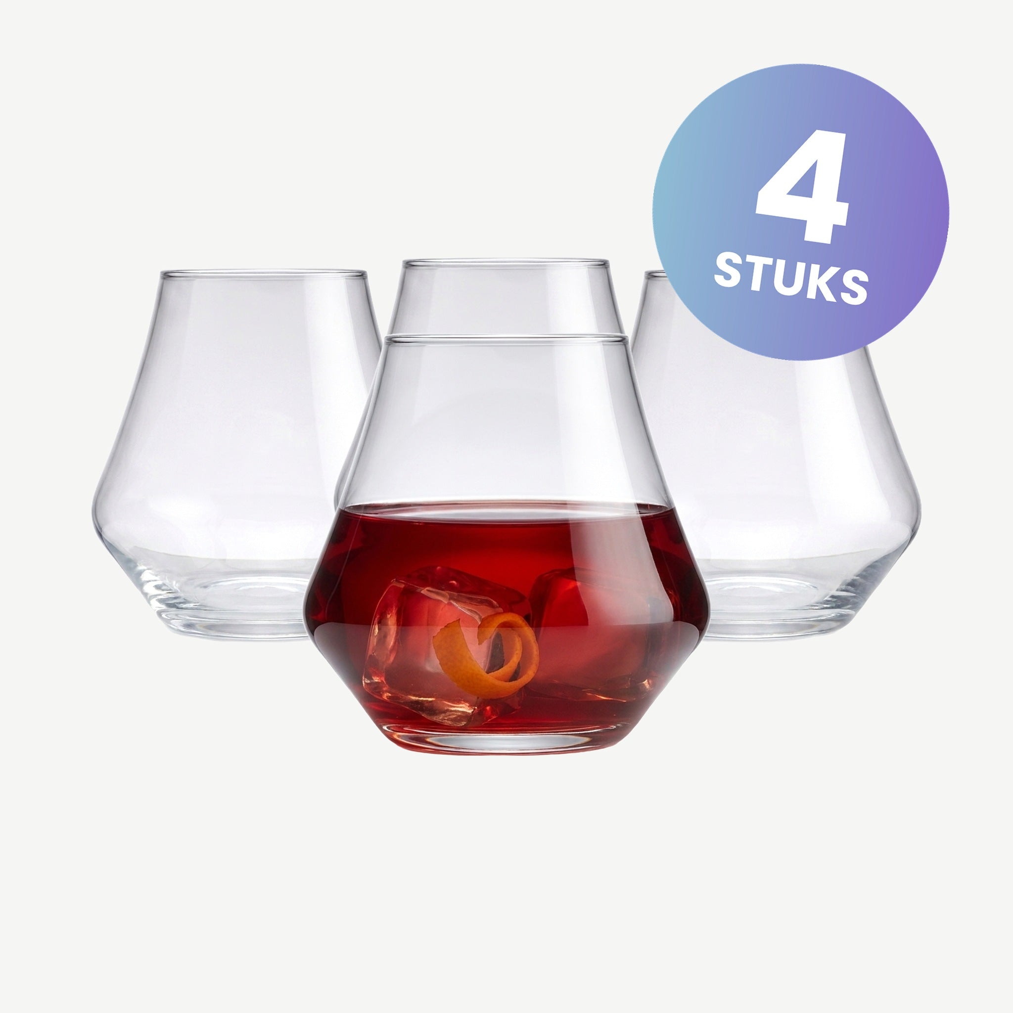 Royal Leerdam Artisan Tumbler 22 Cl - set van 4 glazen