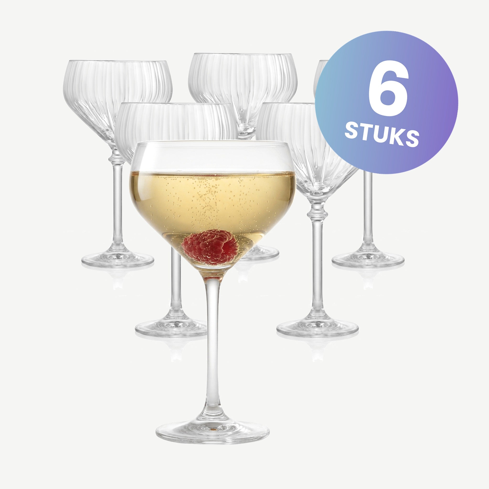 Royal Leerdam Bonheur Cocktails Champagnecoupe 30 Cl - set van 6 glazen
