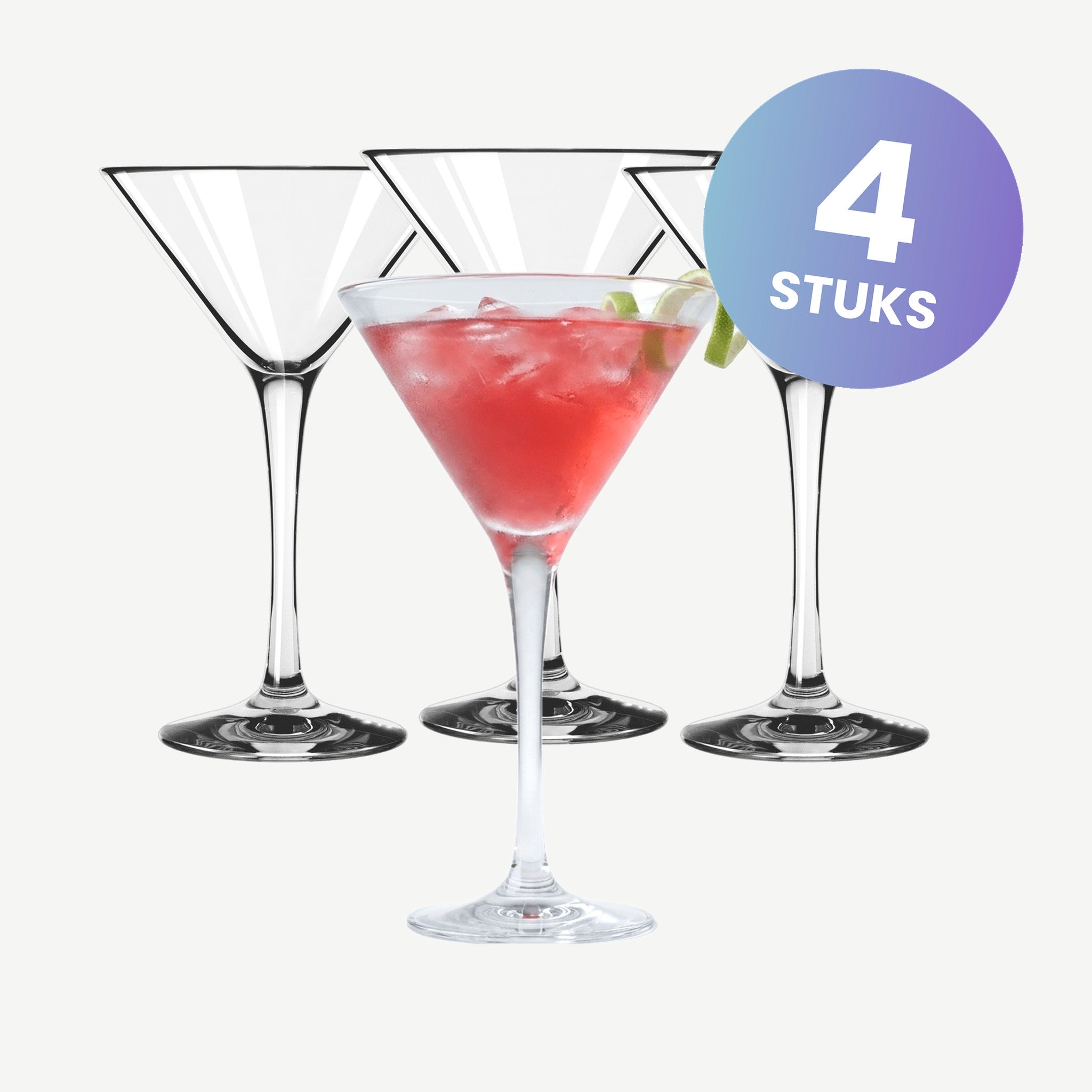 Royal Leerdam Cocktail Martiniglas 26 Cl - set van 4 glazen