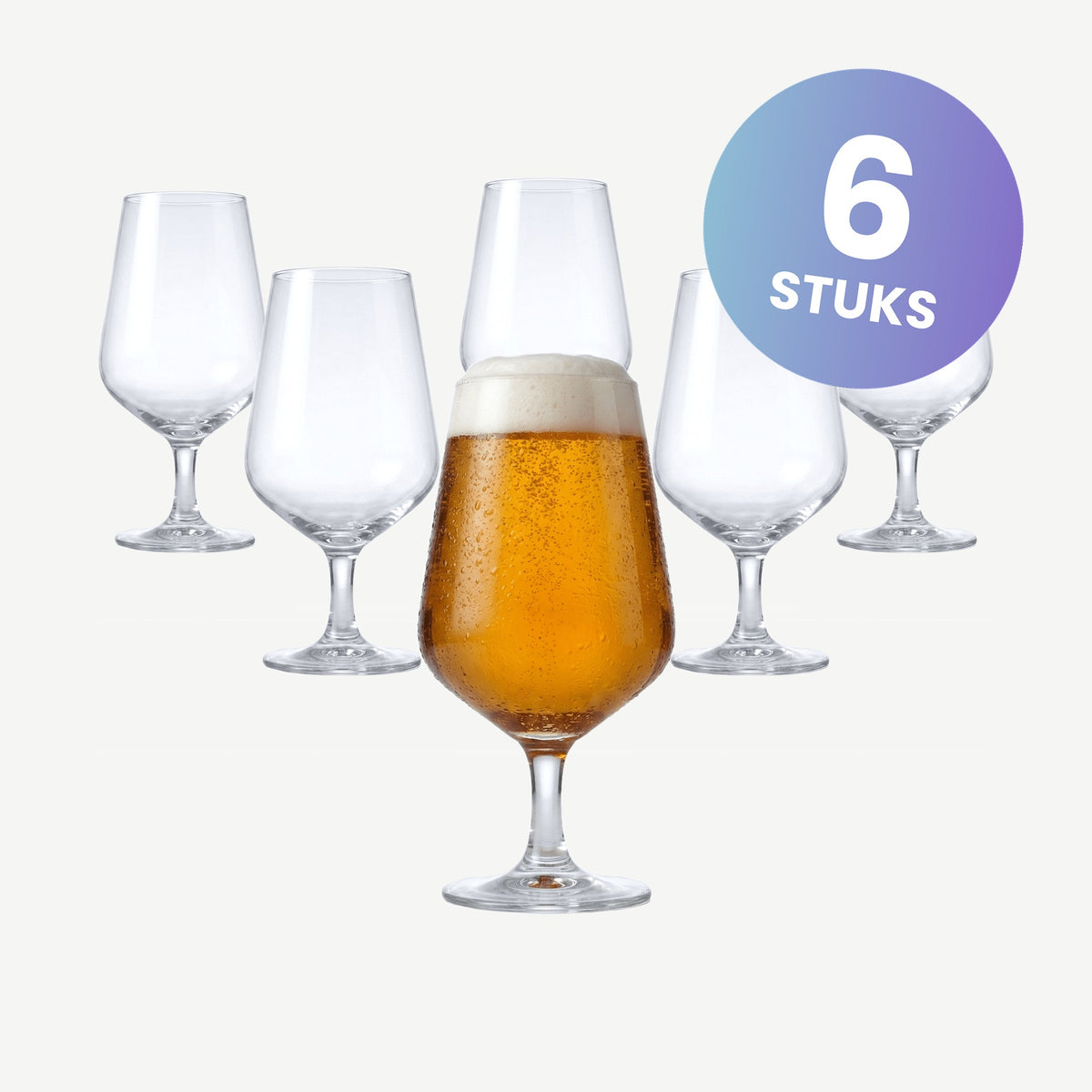 Royal Leerdam Enjoy The Moment Bierglas 38 Cl - set van 6 glazen