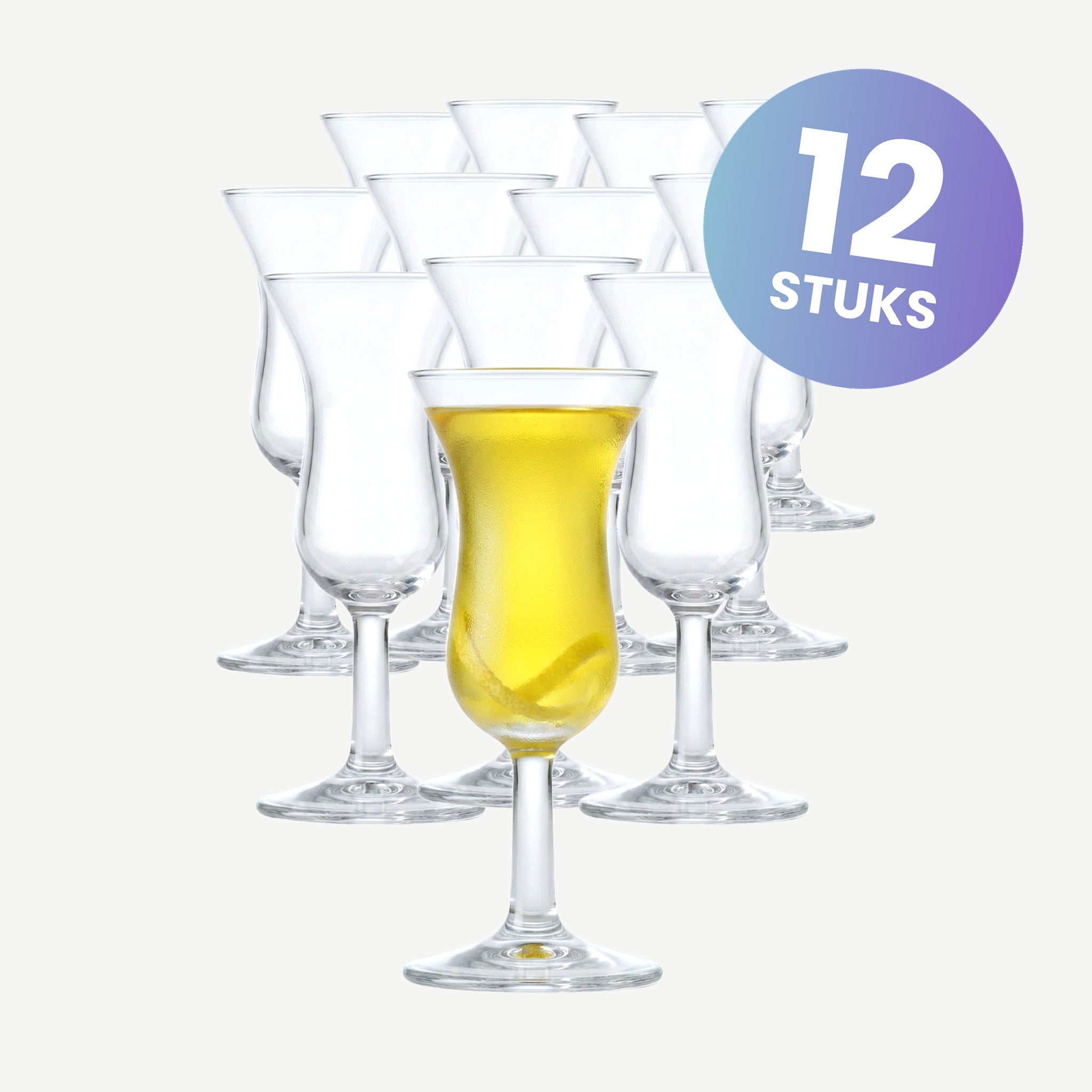 Royal Leerdam Intermezzo Borrelglas 5 Cl Oudhollandse Roemer Met Maatstreep - set van 12 glazen