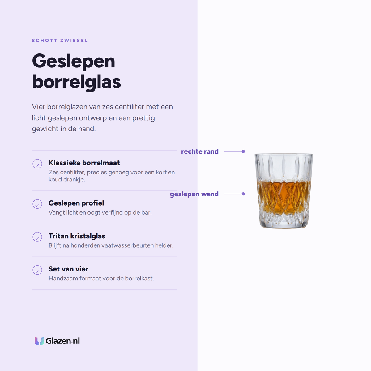 Schott Zwiesel Age Borrelglas 6 cl eigenschappen