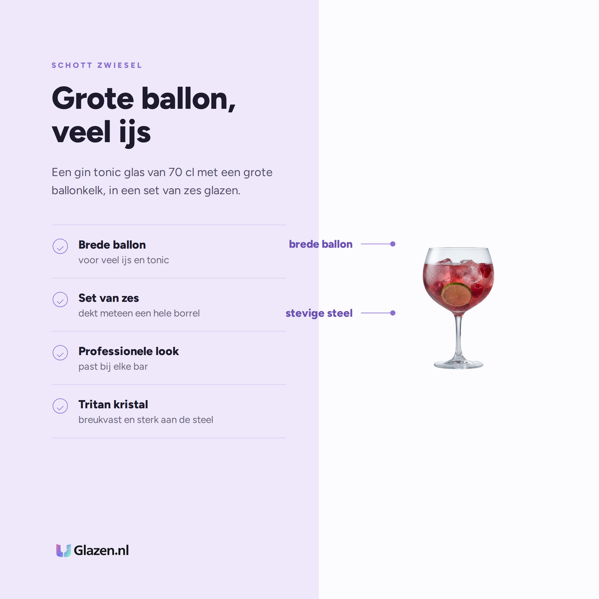 Eigenschappen van Schott Zwiesel Bar Special Gin Tonic Glas 70 Cl