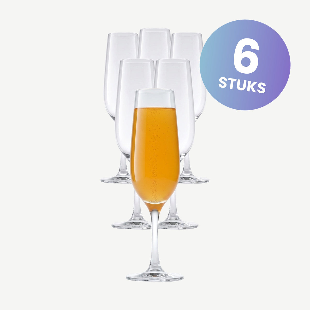 Schott Zwiesel Congresso Champagneglas 24 Cl met Mousseerpunt - set van 6 glazen