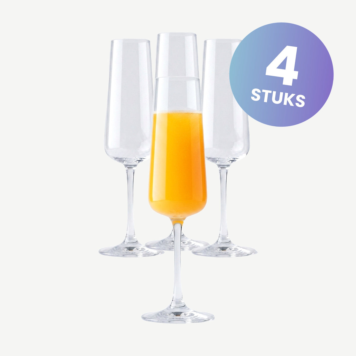 Schott Zwiesel MioVino Champagneglas 26 Cl met Mousseerpunt - set van 4 glazen