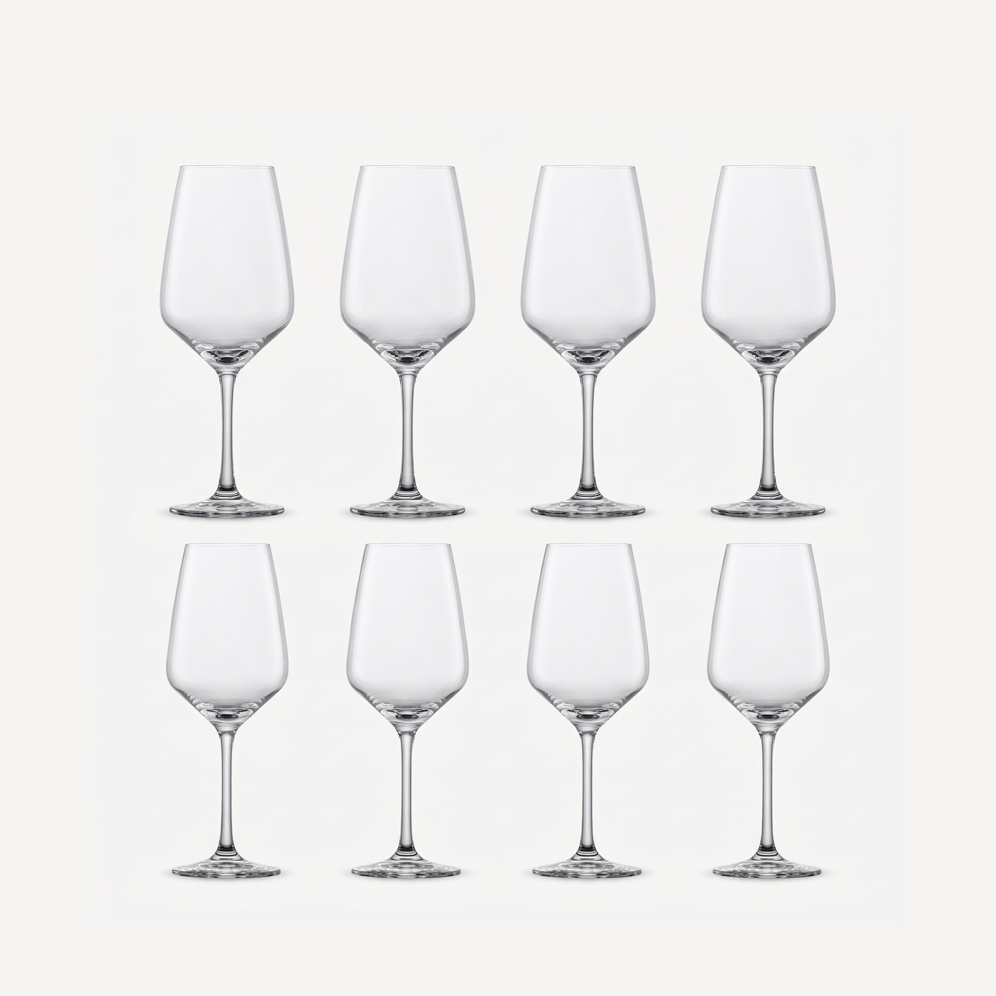 Schott Zwiesel Tulip set van acht lege wijnglazen