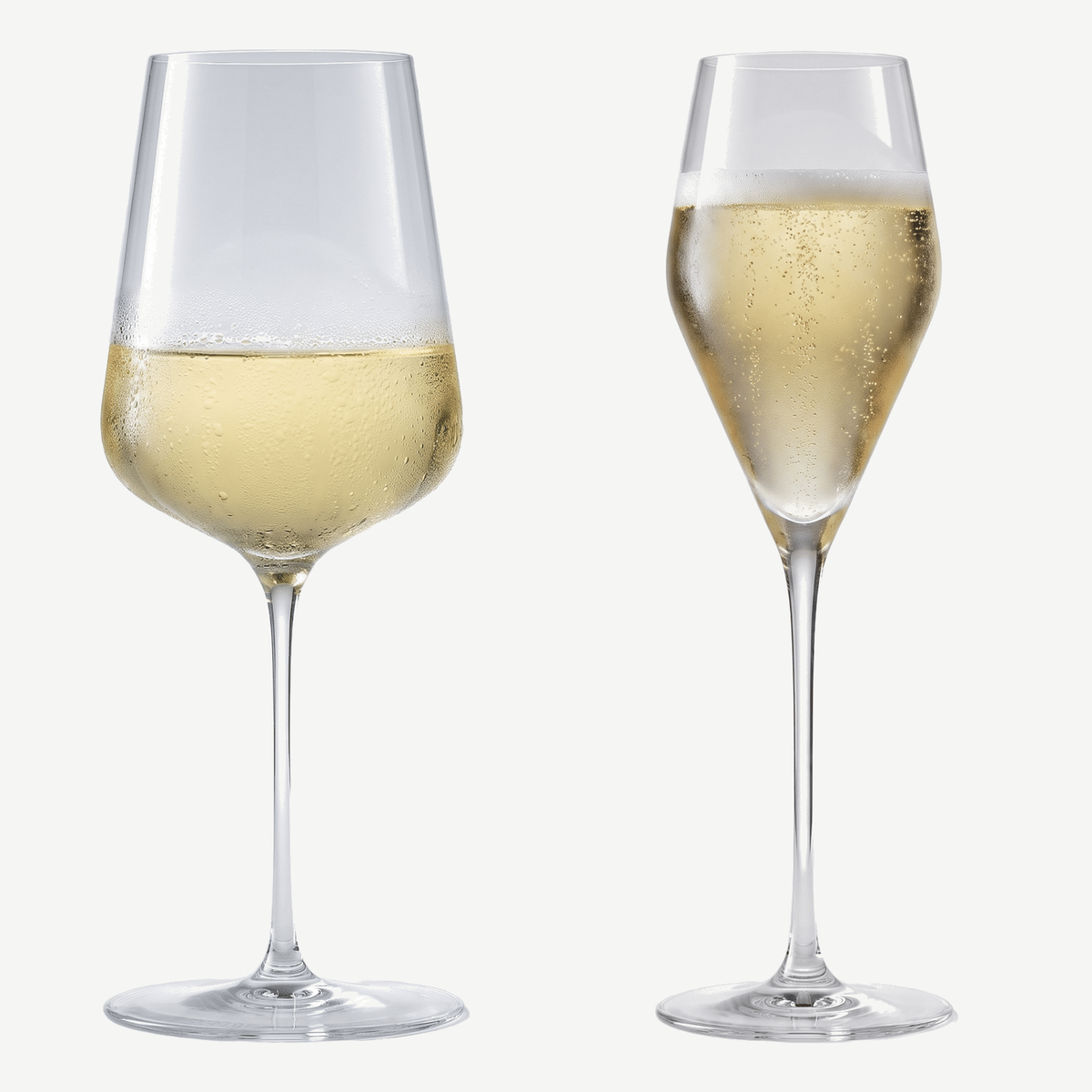 Spiegelau Definition starterset met wijnglas en champagneflute gevuld