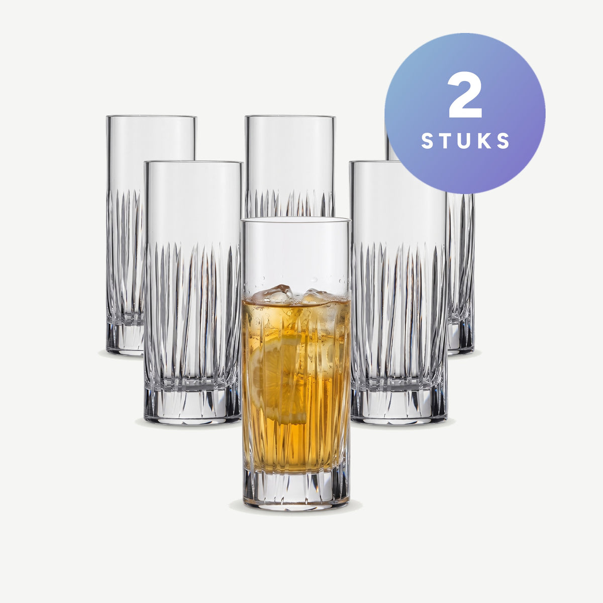 Zwiesel Glas Destille No. 2 Basic Bar Motion Longdrinkglas 31 Cl in Geschenkverpakking set van 2 glazen