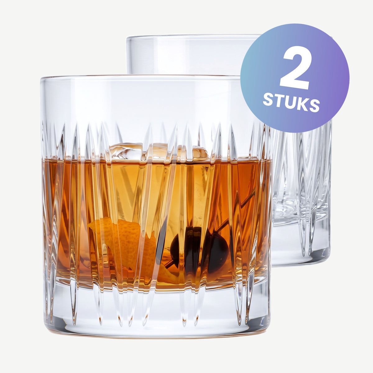Zwiesel Glas Destille No. 2 Basic Bar Motion Old Fashioned Glas 37 Cl in Geschenkverpakking - set van 2 glazen