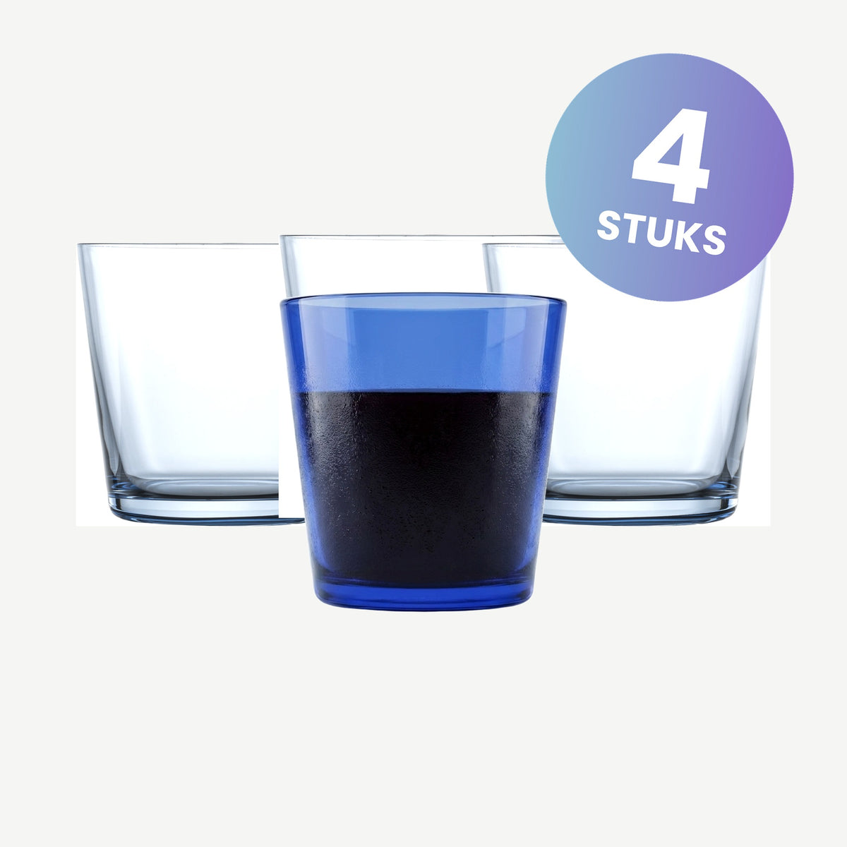 Zwiesel Glas Together Waterglas 36,7 Cl Blauw - set van 4 glazen