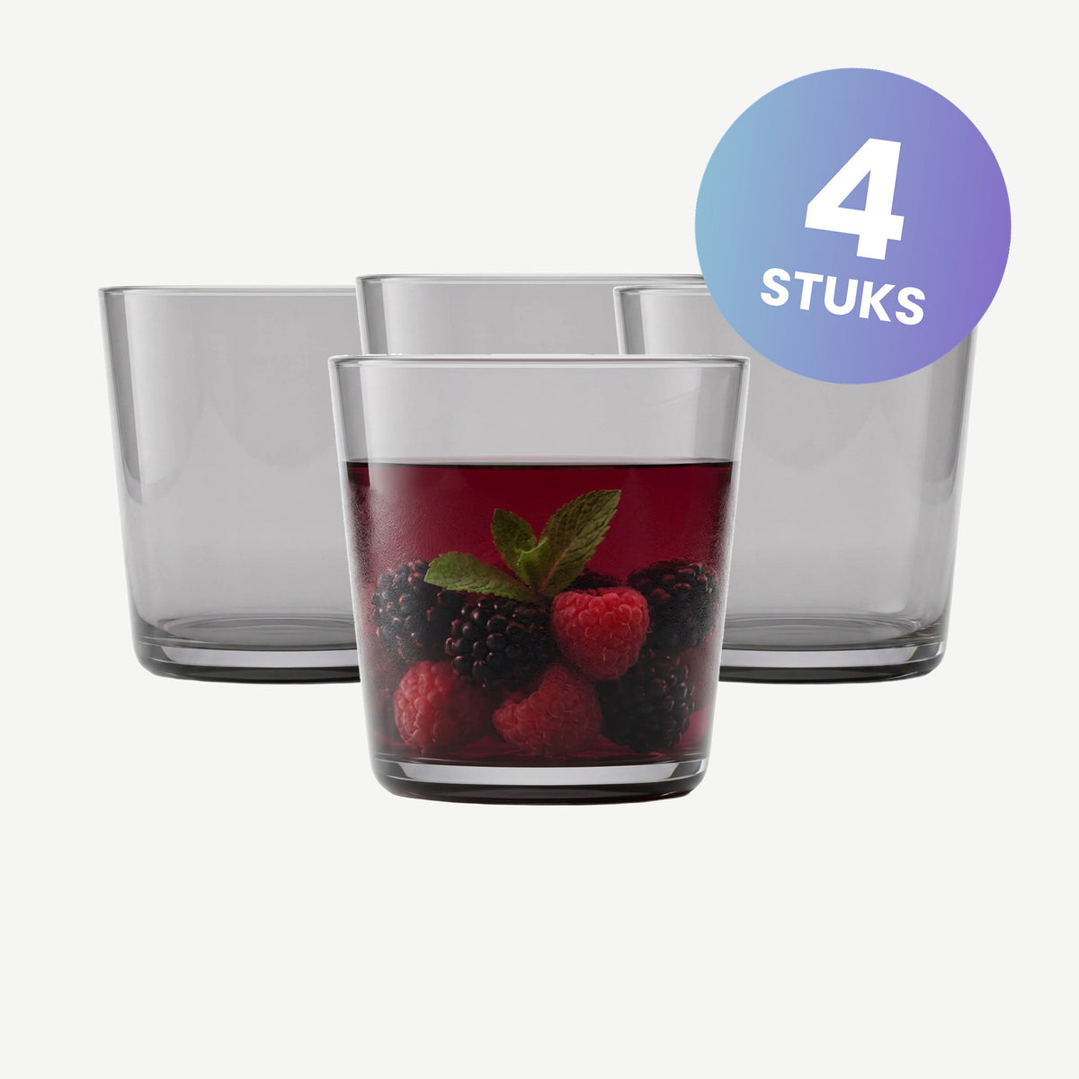 Zwiesel Glas Together Waterglas 36,7 Cl Grafiet - set van 4 glazen