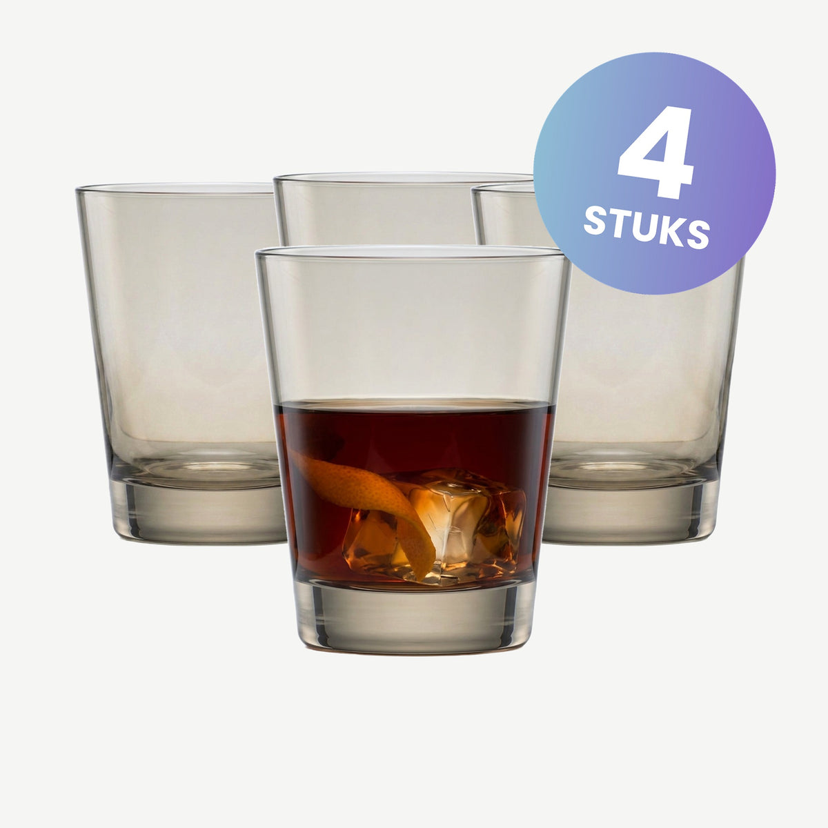 Zwiesel Glas Together Waterglas 54,8 Cl Taupe - set van 4 glazen