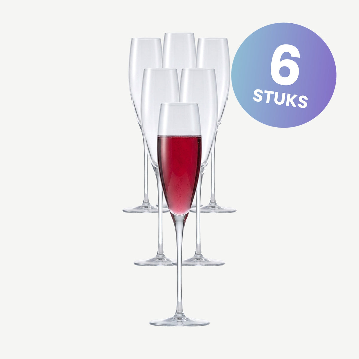 Zwiesel Glas Vinody Champagneglas 21,4 Cl met Mousseerpunt - set van 6 glazen