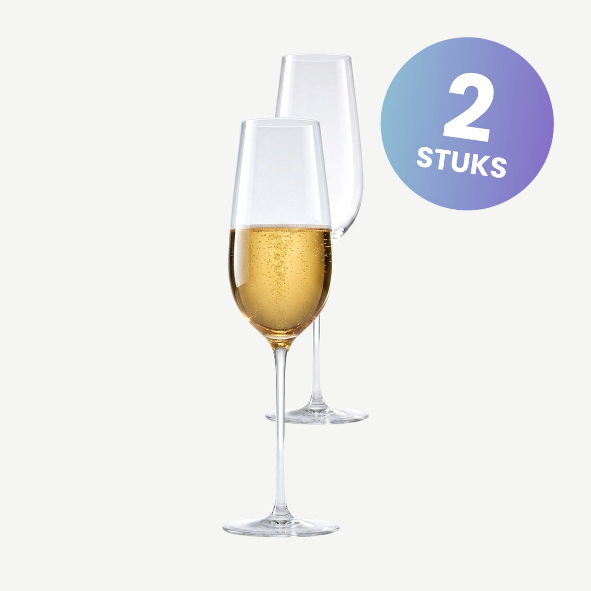 Zwiesel Glas Vuelo Champagneglas 32,3 Cl met Mousseerpunt - set van 2 glazen
