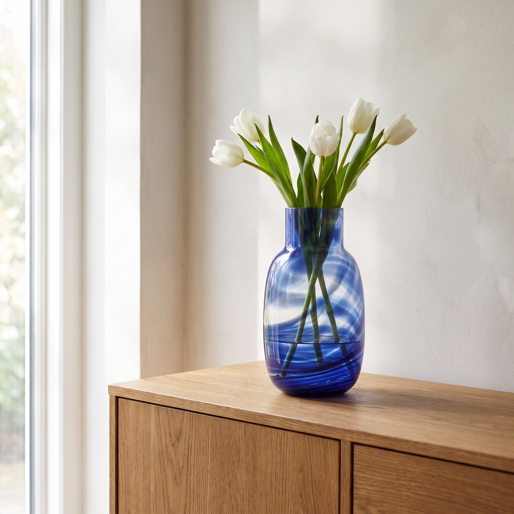 Zwiesel Glas Waters Vase Large 277 mm Blue